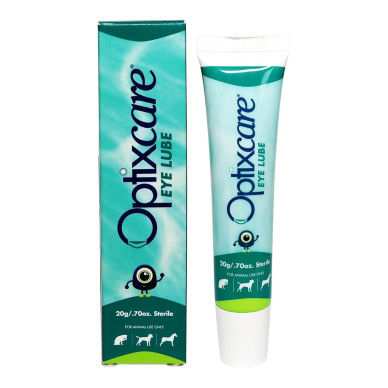 OptixCare Eye Lube – Gel Oftalmic Lubrifiant pentru Câini și Pisici, 20 g